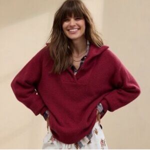 Aerie CozyUp Waffle Sweater size L